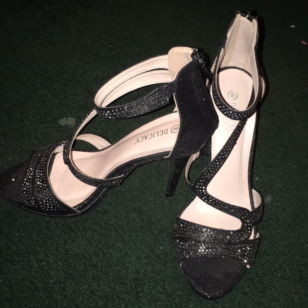 3 in high heels.